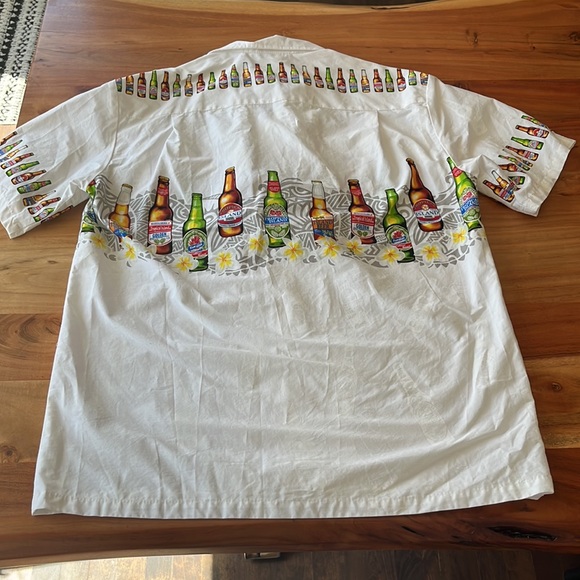 Pacific Legend Beer themed Hawaiian Shirt sz small - Picture 9 of 12